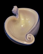 Mid-Century Alfredo Barbini Murano Italian Art Glass Seashell Bowl - £276.97 GBP