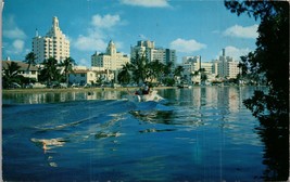 Hotel Row and Indian Creek Miami Beach FL Postcard PC519 - £3.92 GBP