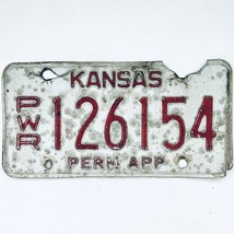  United States Kansas Permanent Power Unit License Plate PWR 126154 - £14.69 GBP
