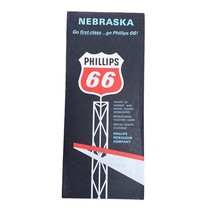 Vintage Nebraska Road Map 1965 Phillips 66 - £9.46 GBP
