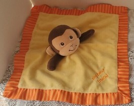 Garanimals Plush Monkey My Best Friend Lovey Baby Security Blanket Orange Yellow - £10.62 GBP