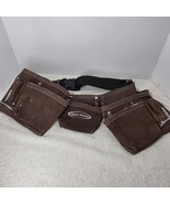 McGuire-Nicholas Leather Tool Belt Roofing Contractor Apron Double Hammer - $558.11 MXN