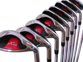 X5 Wide Sole iBRID Senior Men&#39;s Iron Set +2&quot; (4-SW) &quot;A&quot; Flex, Arthritic Grip - £293.13 GBP