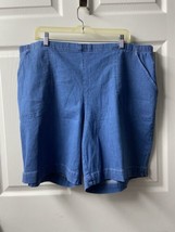 Just My Size Denim Shorts Womens Plus Sized 3X  Flat Front Elastic Back - £10.98 GBP