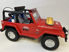 Tonka Jeep Rescue Wrangler 4x4 Emergency Vehicle 1:10 Lights Work Read Desc - $29.65