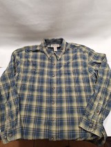 Duluth Trading Long Sleeve Button Down Flannel Shirt Mens Sz 2XL Tall - £10.90 GBP