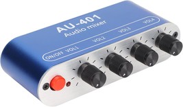 Mini Audio Mixer, 4 Channel Line Mixer With 3.5Mm Stereo Jack, 4 Input 1... - $35.94