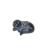 Vintage 1.75&quot; Tall BOMA Carved Black Resin Composite Seal Sea Lion Signe... - £13.37 GBP