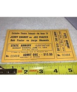 JOE FRAZIER VS. JERRY QUARRY 1974 UNUSED BOXING TICKET BOB FOSTER JORGE ... - $14.99