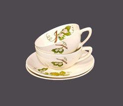 Pair of British Empire Ceramics | Knowles Grapevine cup and saucer sets. - £51.23 GBP