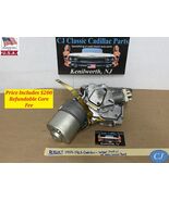 REBUILT 59-62 CADILLAC FACTORY ORIGINAL WINDSHIELD WIPER MOTOR W/NEW WAS... - $742.49