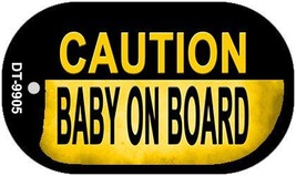 Caution Baby On Board Novelty Metal Dog Tag Necklace DT-9905 - £12.49 GBP