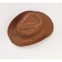 Vintage MARX Johnny West Cowboy Hat Stetson Brown Toy Replacement Part - £9.40 GBP