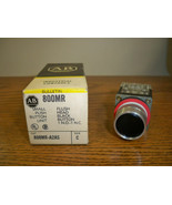 Allen Bradley 800MR-A2AS Small Push Button Flush Head Black Button Surplus - $25.00