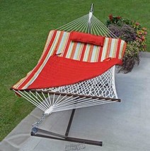 Algoma Rope Hammock Stand up Alone Combo Kit Orange Piper Stripe 8920STRIPE - £98.69 GBP