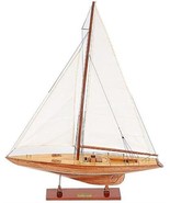 Model Yacht Watercraft Traditional Antique Columbia Large Rosewood Wood ... - £460.50 GBP