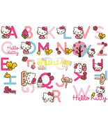 HELLO KITTY ALPHABET ALPHABETS ALPHABETIC ABC TO Z Counted Cross Stitch ... - $6.88