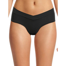 No Boundaries Women&#39;s Micro Crossover Hipster Panties Size MEDIUM Solid Black - £8.99 GBP