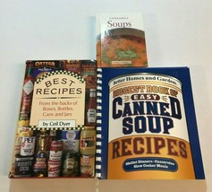 3 SOUP Cookbooks Lot Best Recipes Dyer Easy Canned Better Homes Cookshelf - £7.07 GBP