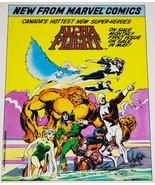 Alpha Flight Marvel Comics Advance Promo Poster 1983 John Byrne Art HIGH... - $59.99