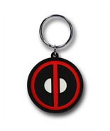 Deadpool Symbol Soft Touch PVC Keyring Black - £8.64 GBP