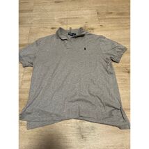 Ralph Lauren Polo Shirt Mens Size L Gray  Classic Fit Embroidered Logo Golf - $15.80