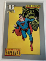 DC Comic Cards 1992 Series I Hero Heritage  Golden Age Superman #16 - £2.55 GBP