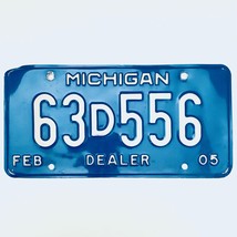 2005 United States Michigan Base Dealer License Plate 63D556 - £13.13 GBP
