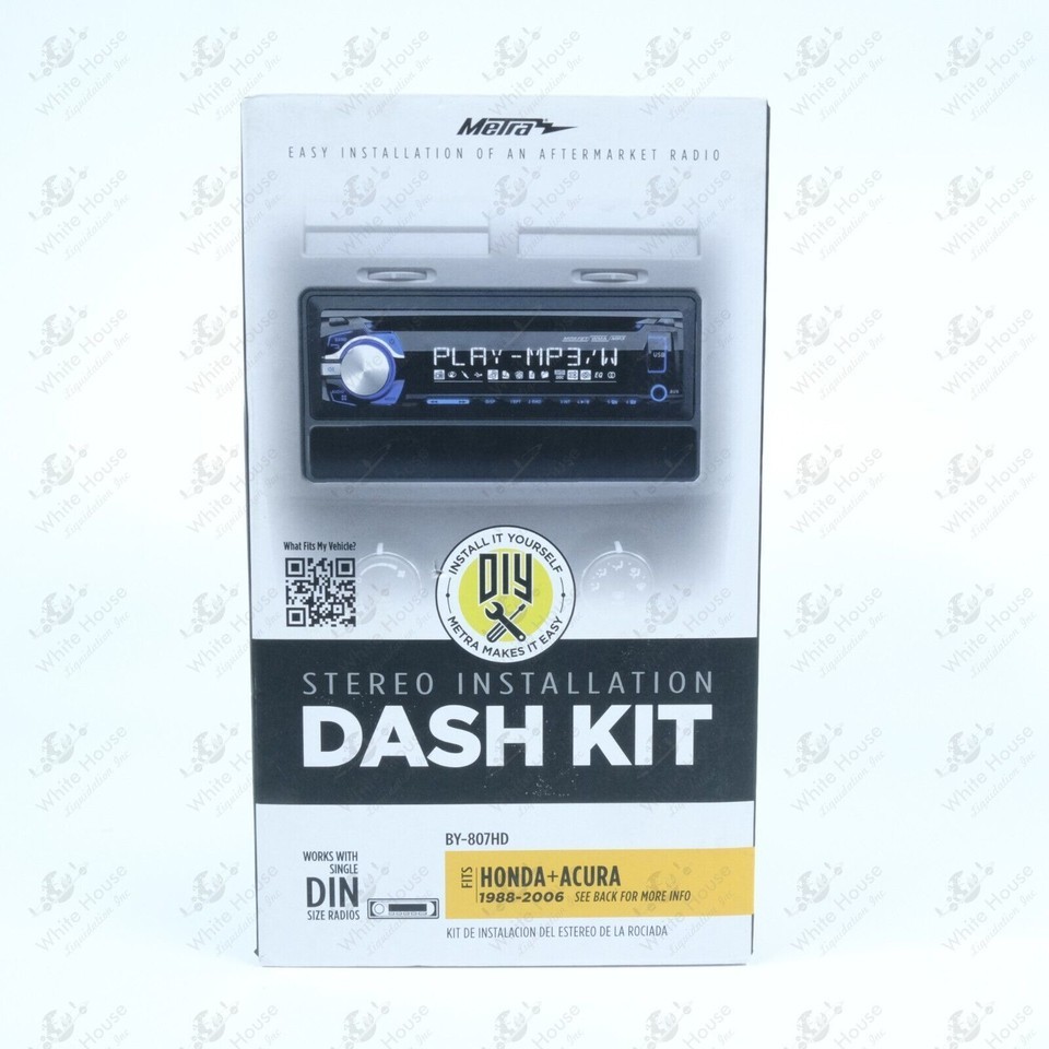 Metra - Dash Kit for Select 1988-2006 Acura, Honda and Isuzu - Black (41... - $12.19