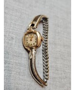 Vintage Bulova Women&#39;s Watch, Silver Tone Leopard Print/Expandable Band ... - $39.99