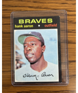1971 TOPPS Baseball Card #400 HANK AARON Outfield Atlanta Braves - £23.60 GBP