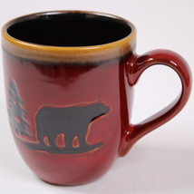 Woodland By Homestudio Mug Red And Brown Woodland Bear Tree Coffee Mug T... - $10.70