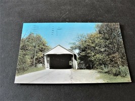 Potters Bridge - Noblesville, Indiana - 1957 Postmarked Postcard. - £4.80 GBP