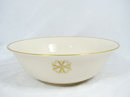 Lenox Ivory For Avon Round Hand Decorated Bowl w/ 14K Gold Fine China 9 1/4&quot; - £24.88 GBP