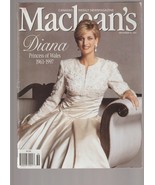 MACLEAN&#39;S  MAGAZINE  PRINCESS DIANA Cover EXMT+  SEPT 1997  Canadian - £14.69 GBP