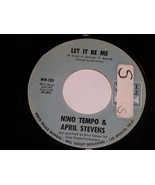 Nino Tempo April Stevens Let It Be Me Wings Of Love 45 RPM Record White ... - $282.74 MXN