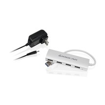 IOGEAR Powered 4 Port USB 3.0 Hub - 1 USB 3.0 In - 4 USB 3.0 Out - 5Gbps Data Tr - £38.63 GBP