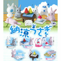 Nouryou Usagi Rabbits Cooling Off in Summer Mini Figure Collection - £9.66 GBP
