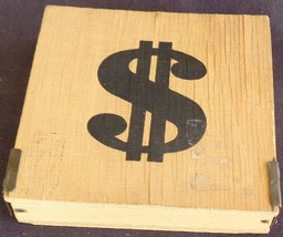 Nice Vintage Wooden Trinket Box With Hinged Lid – Vgc – Simple Useful Box - £7.90 GBP