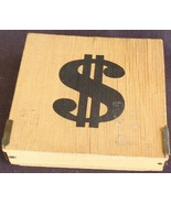 Nice Vintage Wooden Trinket Box with Hinged Lid – VGC – SIMPLE USEFUL BOX - £7.88 GBP