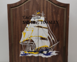 The Original Smyth &amp; Townley Dart Board Ship Cabinet Wall Game - 12 Dart... - $79.19