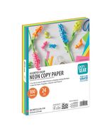 Assorted Neon Copy Paper, 8.5&quot; X 11&quot;, 24 Lb, 100 Sheets - $309.98 MXN