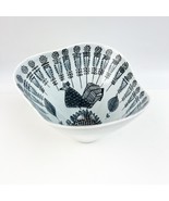 Vtg Rörstrand Sylvia Leuchovius Swedish Asymmetrical Ceramic Bowl MCM Bi... - $49.99