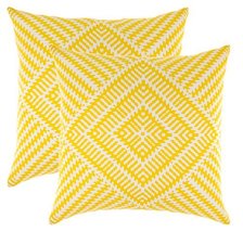 TreeWool (Pack of 2) Decorative Throw Pillow Covers Kaleidoscope Accent in 100%  - £18.29 GBP