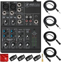 Mackie 402Vlz4 4-Channel Ultra-Compact Mixer Bundle With 2X Mophead 10-Foot Trs - £135.92 GBP