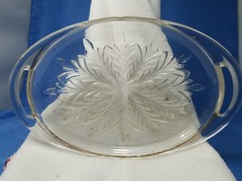 Jeannette Feathers Depression Glass Gold 5 Part Relish Dish Serving Platter Tray - £7.57 GBP
