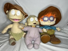 1998 Nickelodeon Rugrats Plush Toys Lot Tommy Dill Pickles Chunky - £23.74 GBP
