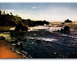 Harris Beach View Brookings Oregon OR UNP Chrome Postcard G18 - $3.91