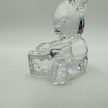 Waterford Crystal Figurine Teddy Bear ABC Block Paperweight 3in Vintage ... - £21.73 GBP