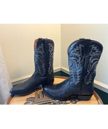 Dan Post Mens DP3050R Winston Lizard R-Toe Boots, Black, Size 11.0 D - €190,67 EUR